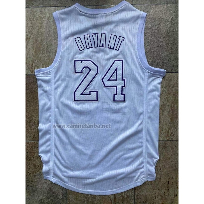 CamisetaLos Angeles Lakers Kobe Bryant #24 Christmas Day Blanco